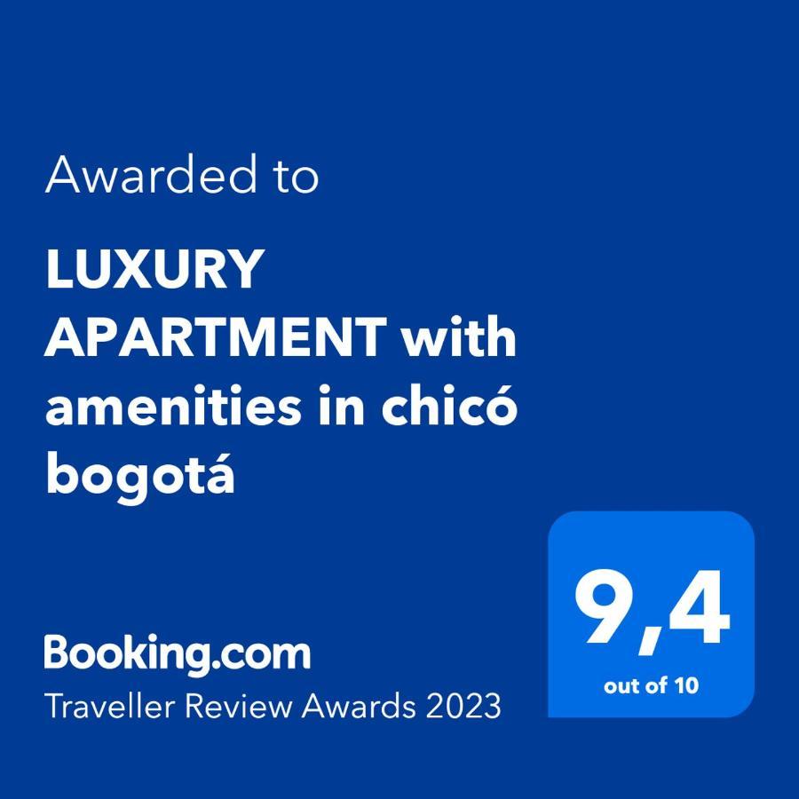 LUXURY APARTMENT with amenities in chicó bogotá Bogotá Exterior foto